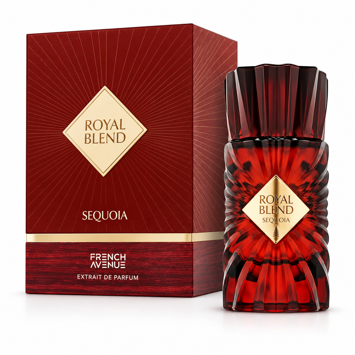 Royal Blend Sequoia — fond blanc, format carré