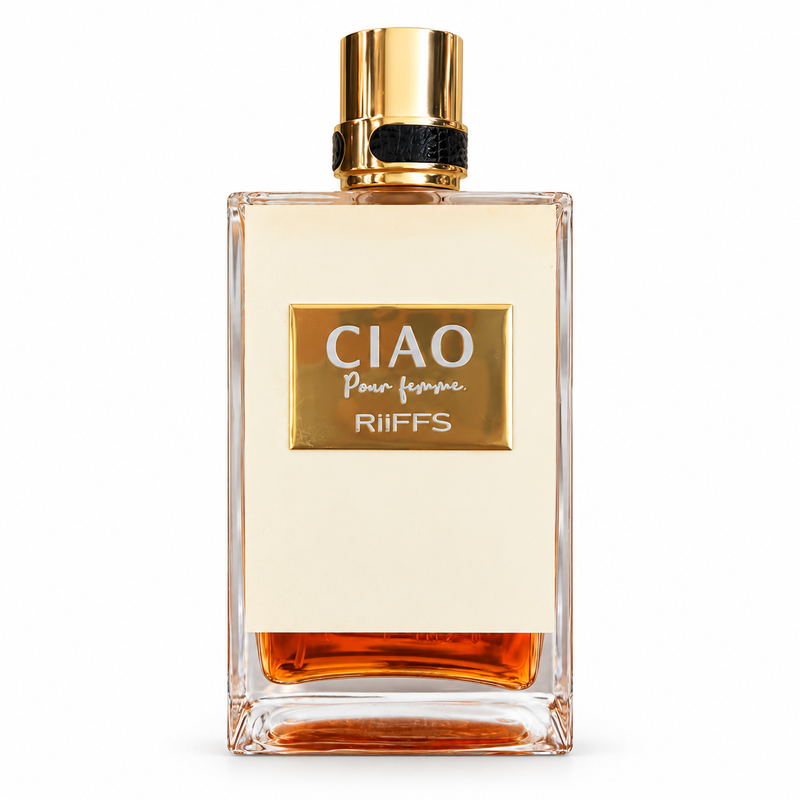 Ciao — Pour Femme — flacon sur fond blanc