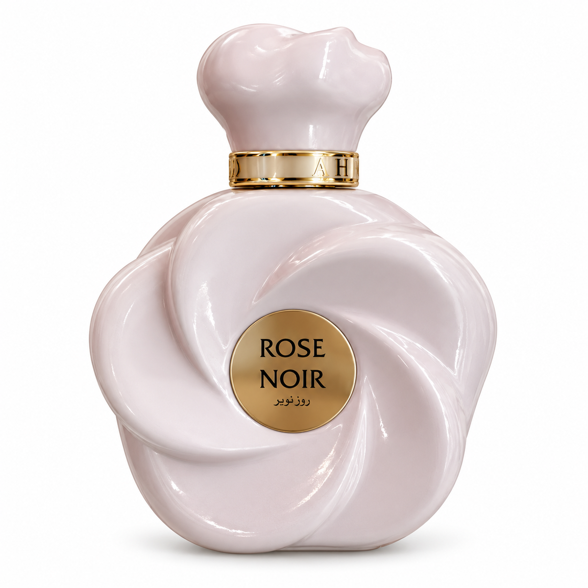 Rose Noir — flacon sur fond blanc