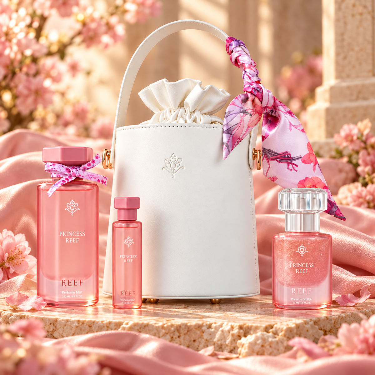 Coffret Princess REEF — univers de couleurs, format carré 1:1